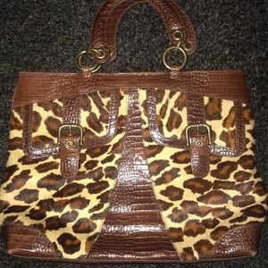 Isabella Fiore Animal Print Handbag